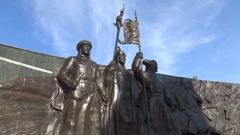 Kazakh warriors Video stock 150744927