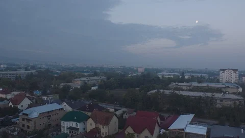 Kazakhstan, Almaty, Polution Stock Footage 98552423