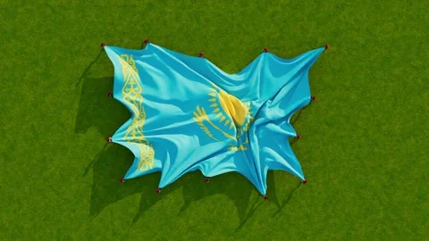 Kazakhstan flag 動画素材 202164761