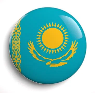 Kazakhstan flag Stock Illustration