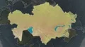 Kazakhstan - hub of the world. Topographic 4k or 4k+ Resolution