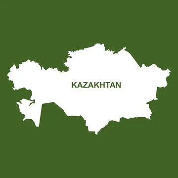 Kazakhstan map icon Stock Illustration