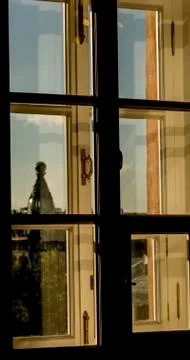 Kazan Cathedral from the window Foto stock