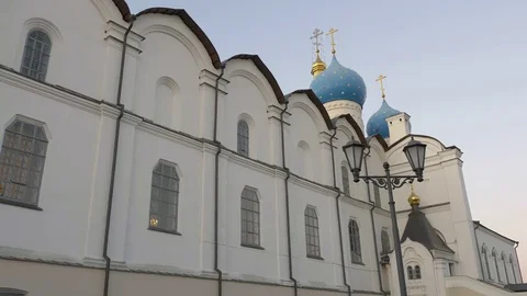 Kazan Kremlin chief historic citadel of Tatarstan, situated in city Kazan Stock Footage
