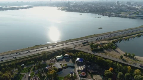 Kazanka River in the Summer Stock Footage 129094165