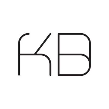 Kb initial letter vector logo icon Stock-Illustration