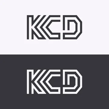 KCD Logo Letter Monogram Design Stock Illustration