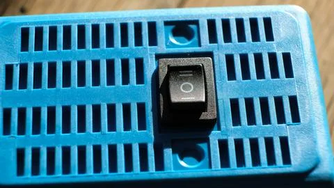 KCD1-101 6c Rocker Switch electrical component rocker-style actuator for on off Stock Photos
