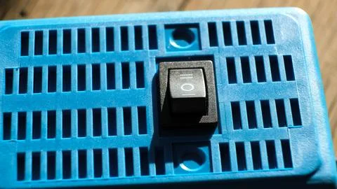 KCD1-101 6c Rocker Switch electrical component rocker-style actuator for on off Stock Photos