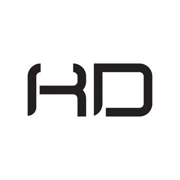 Kd initial letter vector logo icon Stock Illustration