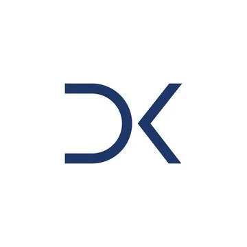 KD or DK abstract letter vector logo template Stock Illustration