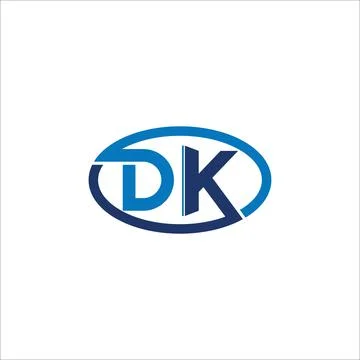KD or DK abstract letter vector logo template Stock Illustration