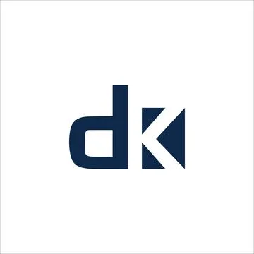 KD or DK abstract letter vector logo template Stock Illustration