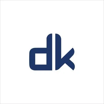 KD or DK abstract letter vector logo template Stock Illustration