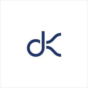 KD or DK abstract letter vector logo template Stock-Illustration