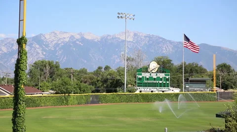 Kearns baseball field with mountains Vídeos de archivo 68777048