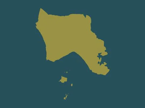 Keb, Cambodia. Solid color shape 스톡 일러스트