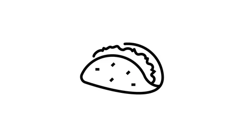 Kebab Animation Icon Stop motion video 4K. Alpha channel Stock Footage 134969393