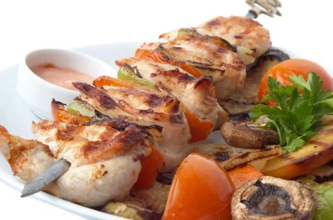 Kebab closeup Stock Photos