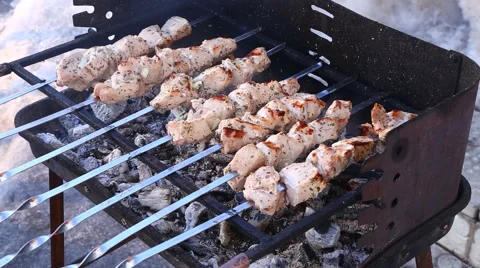 Kebab meat. Stock Footage 47843535