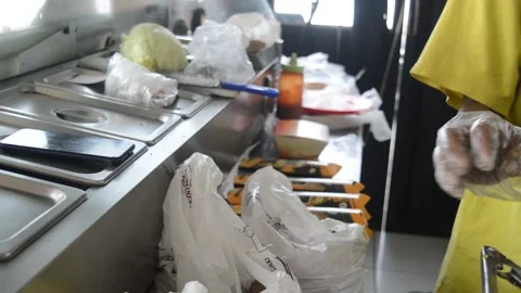 Kebab seller Video stock 228897746