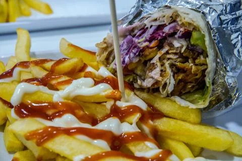 Kebab. Shawarma. 스톡 사진