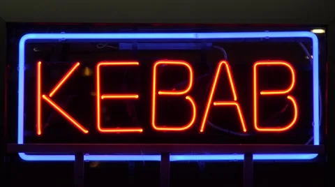 Kebab sign Stock Footage 47898350