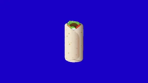 Kebab turkish on blue background 库存影片 332997119