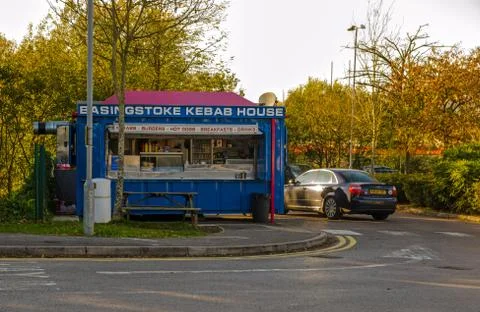 Kebab Van, Basingstoke car park Stock Photos