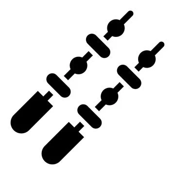 Kebab Vector Icon Design Illustration Stock Illustration