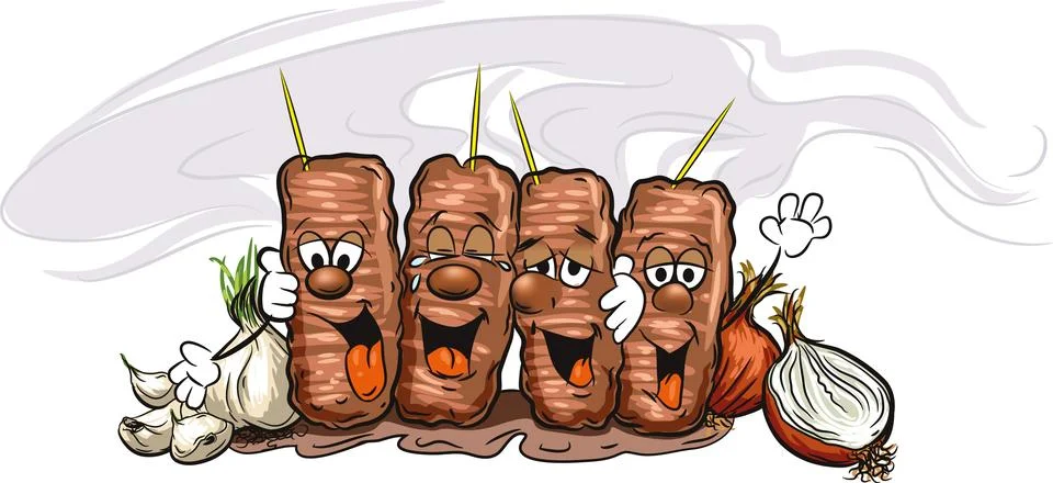 Kebabs Stock Illustration
