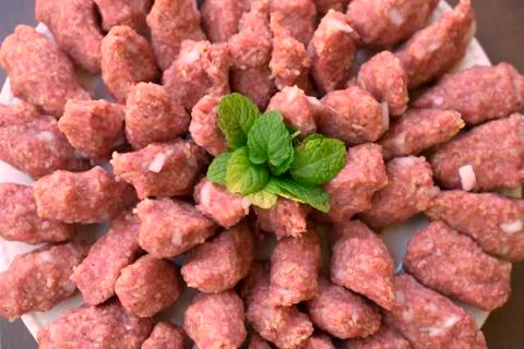 Kebbeh - Kibbeh Nayeh 스톡 사진