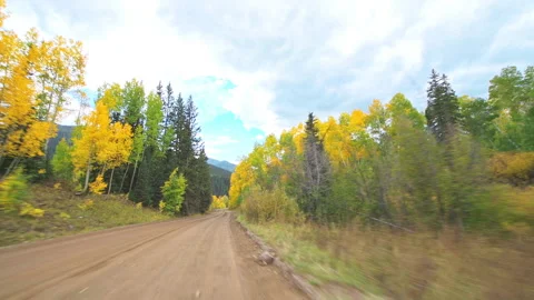 Kebler Pass, Colorado scenic drive, pov Stock Video Pond5