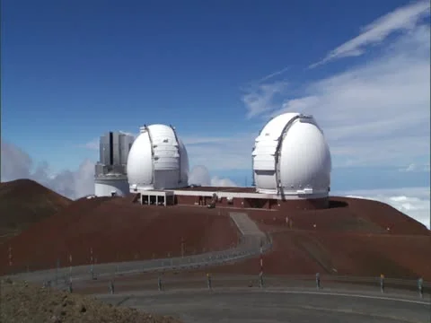 Keck Observatories on Mauna Kea Video stock 22243049