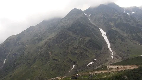 Kedarnath Mountain Range Stock Footage 111893524