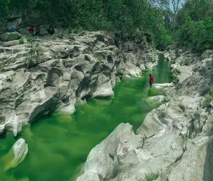 Kedung Cinet, Jombang, East Java, Indonesia Stock Photos