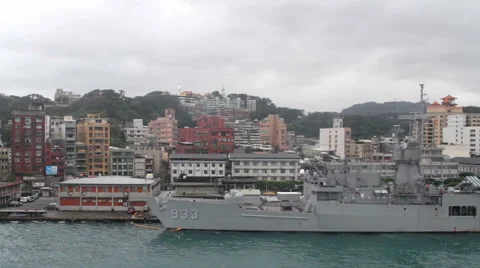 Keelung Harbor.HD Stock Footage 48680097