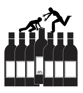 Keep Alcohol away from Teens Illustrazione stock