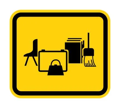 Keep Area Clear Symbol Sign Isolate on White Background,Vector Illustration Stock Illustration