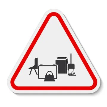 Keep Area Clear Symbol Sign Isolate on White Background,Vector Illustration Stock Illustration