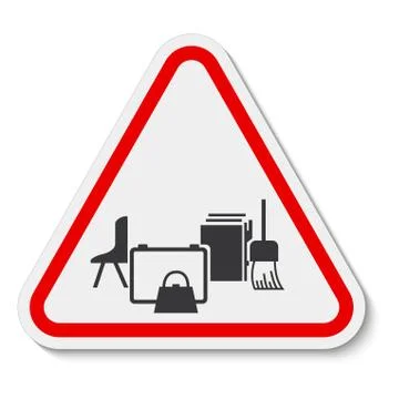 Keep Area Clear Symbol Sign On White Background Stock Illustration
