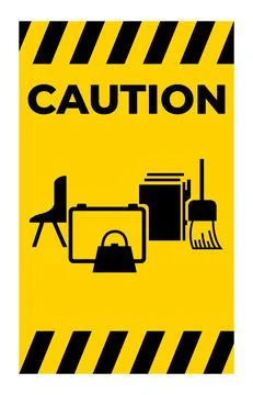Keep Area Clear Symbol Sign Isolate on White Background,Vector Illustration Stock Illustration