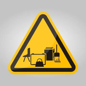 Keep Area Clear Symbol Sign On White Background Stock Illustration