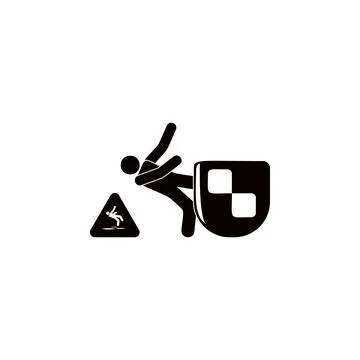 Keep away from falling icon. Elements of insurance icon. Premium quality graphic イラスト素材