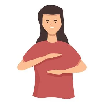 Keep balance icon cartoon vector. People talk Illustration