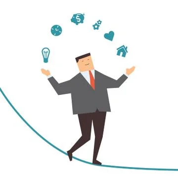 Keep balance Stock Illustration