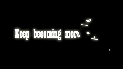 Keep Becoming More Capable Motivational Business Quote Glitch Text Animation Video stock 344051925