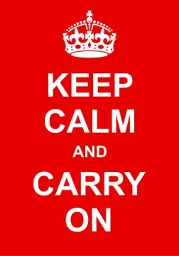 Keep Calm and Carry On Stock-Illustration
