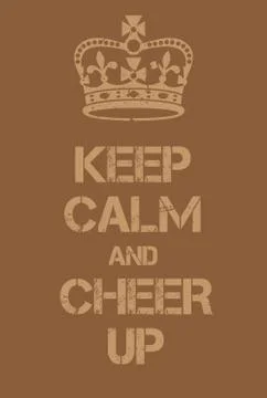Keep Calm and Cheer up poster Stock Illustration