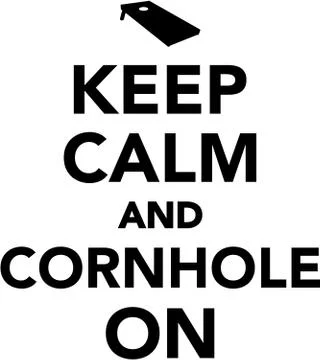 Keep calm and Cornhole on Stock Illustration